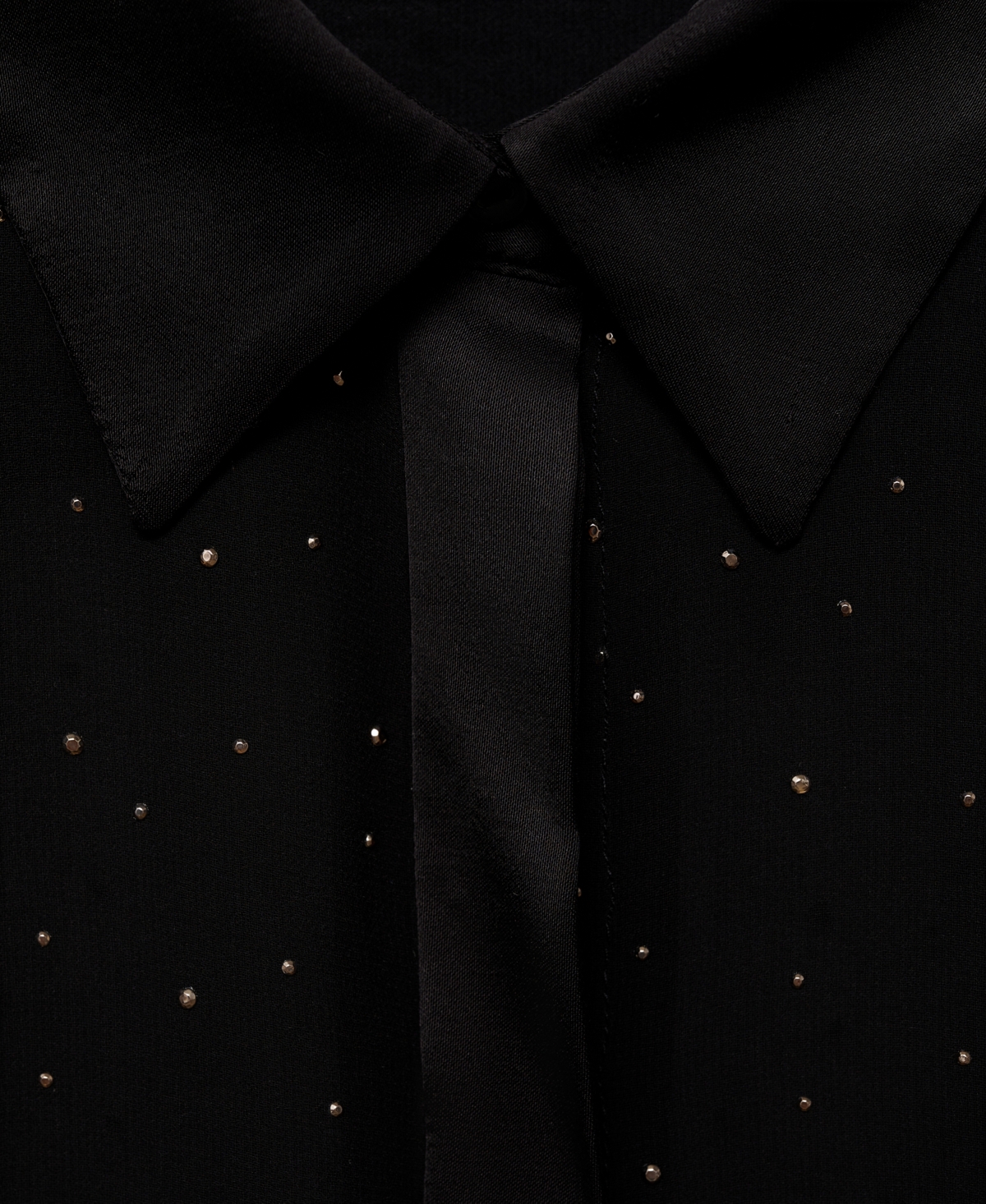 Mango Women's Semi-Transparent Studded Shirt