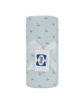 Printed Knit Blanket - Drops