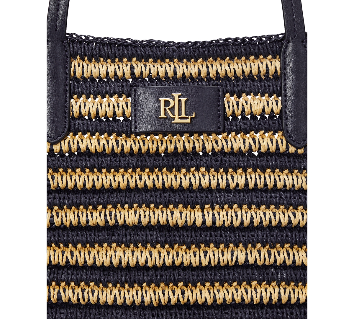 Ralph Lauren Straw Brie Tote Bag
