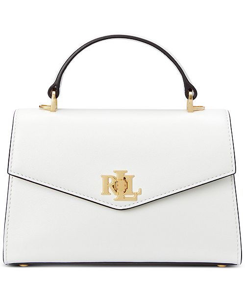 alfani Lauren Ralph Lauren Leather Small Farrah Satchel Handbags Purses & Accessories