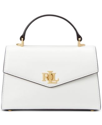 Lauren Ralph Lauren Leather Small Farrah Satchel - Macy's