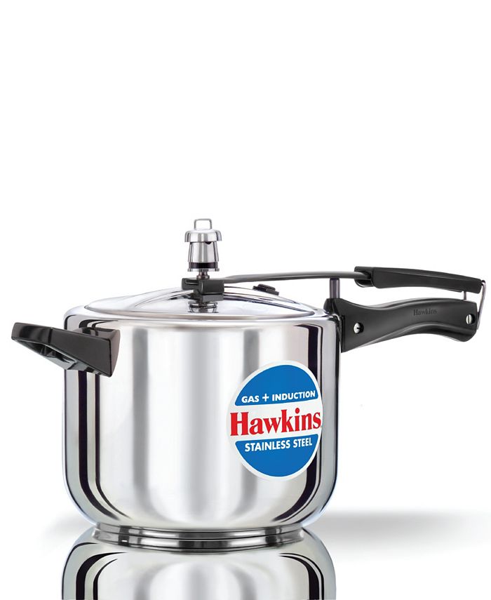 Hawkins Stainless Steel Induction Compatible 5 Liter Pressure Cooker - Silver - No Size