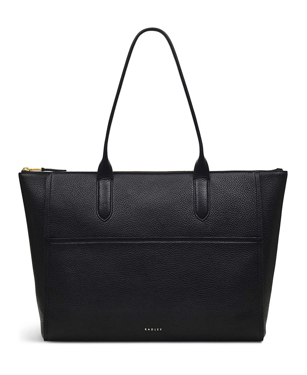 Oak Street-Medium Zip Top Tote Bag - Black