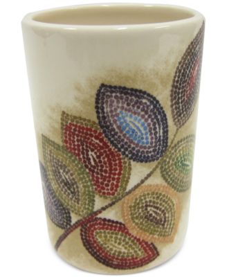 Croscill - Mosaic Leaves Tumbler