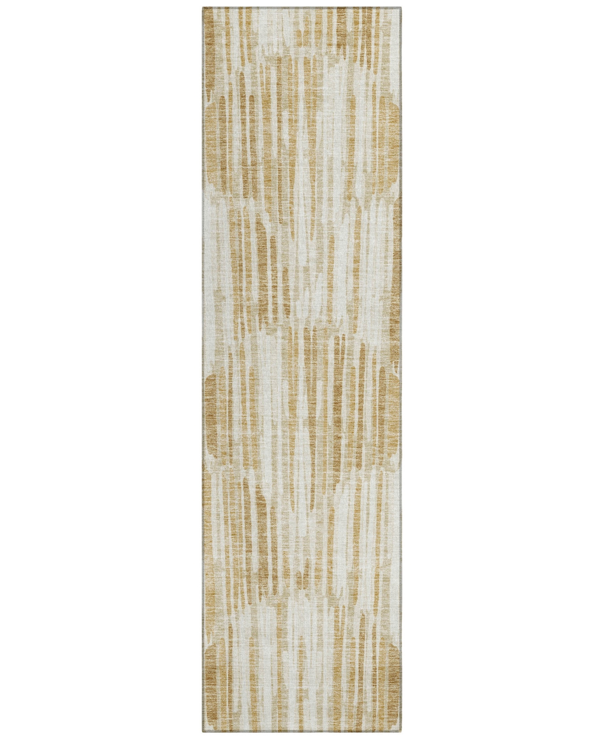 Addison Chantille Acn739 2'3"x7'6" Runner Area Rug In Gold