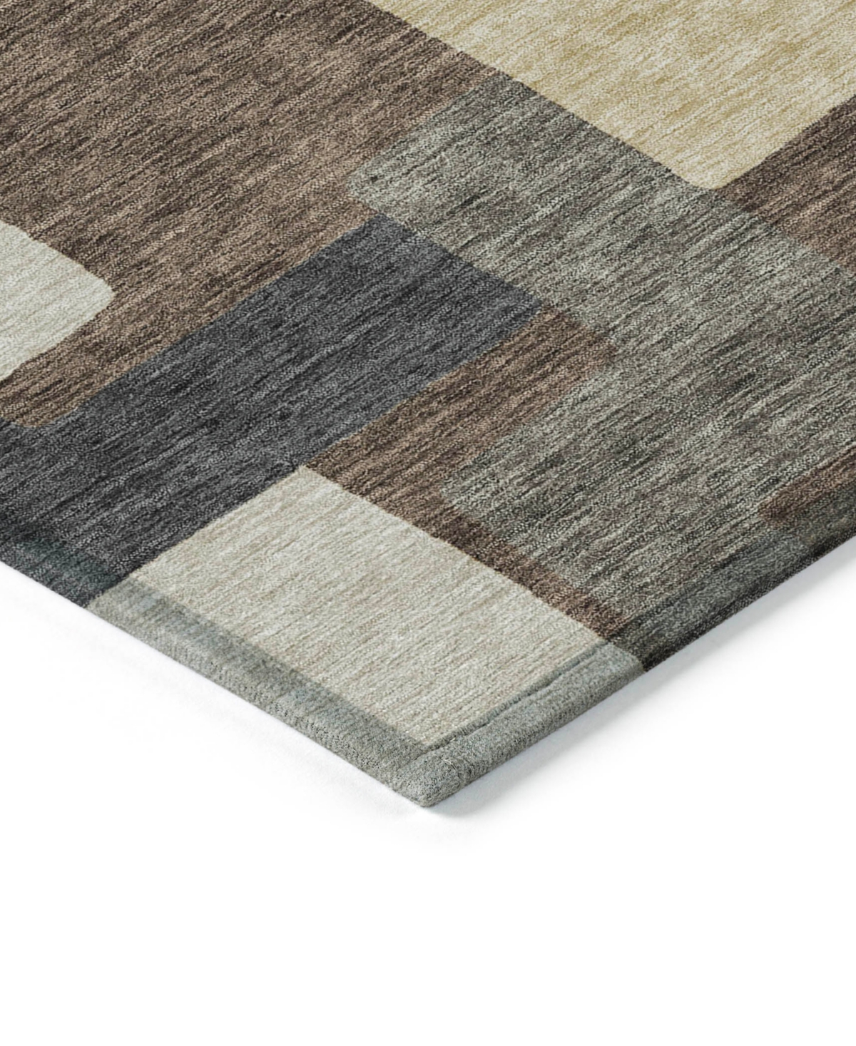 Addison Chantille Machine Washable Acn740 9'x12' Area Rug In Chocolate