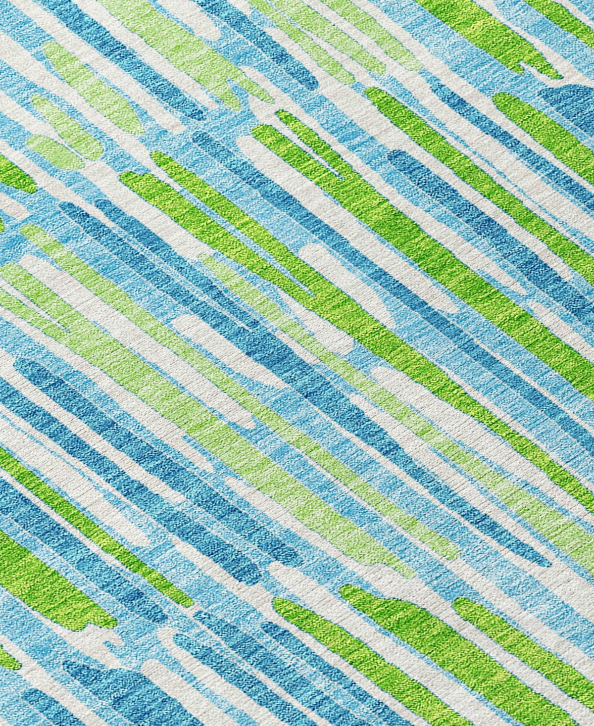 Addison Chantille Acn739 2'3"x7'6" Runner Area Rug In Aqua