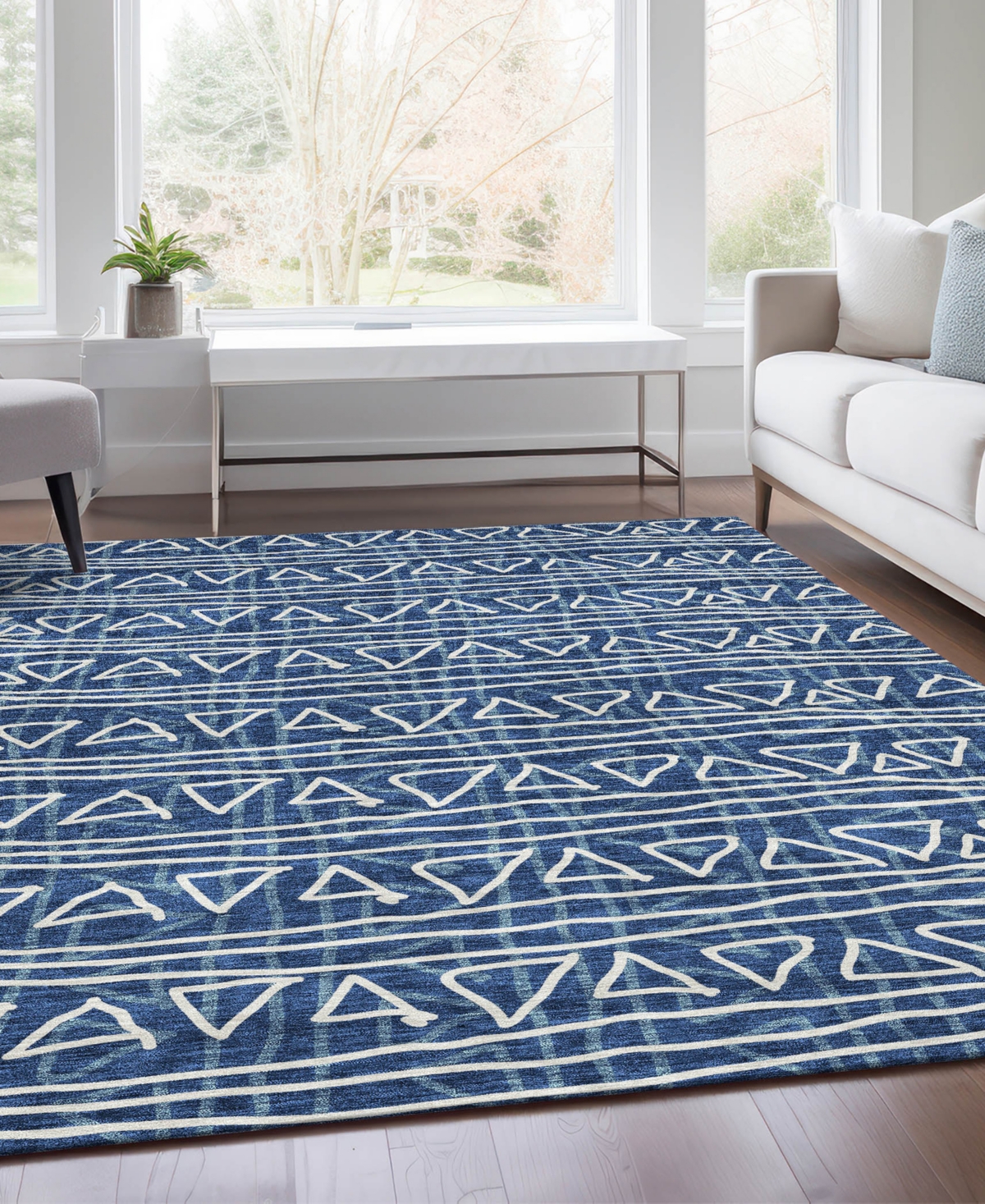 Addison Chantille Acn730 9'x12' Area Rug In Navy