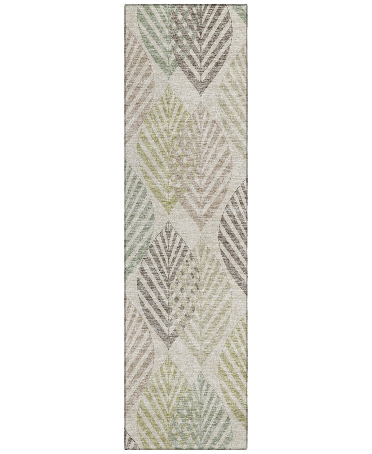 Addison Chantille Acn744 2'3"x7'6" Runner Area Rug In Beige