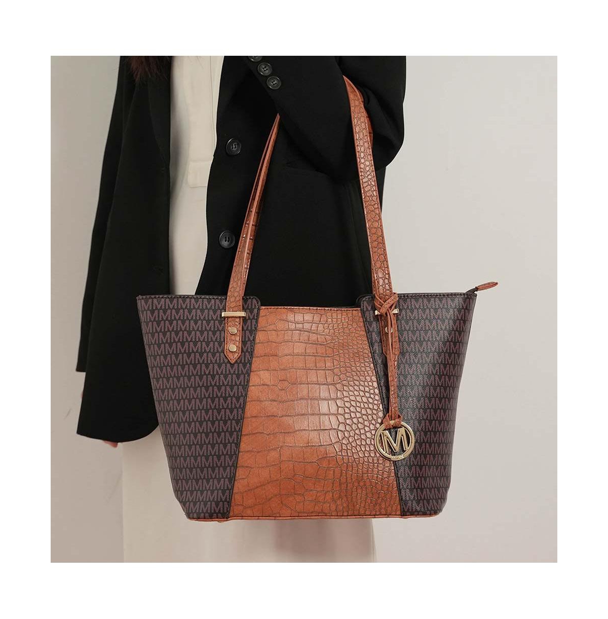 Mkf Collection Lippa M Signature Tote Bag – 4 Pcs set by Mia K