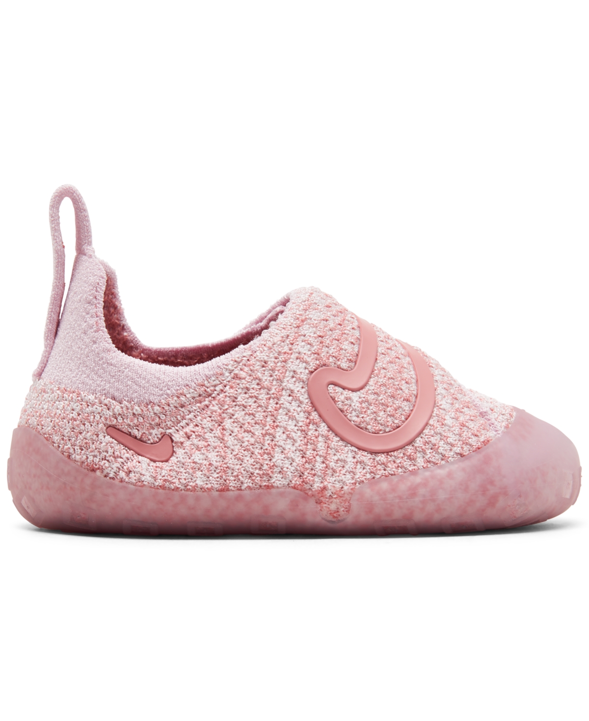 Nike Infant Swoosh 1 Crib Booties From Finish Line In Pink Foam,red Star