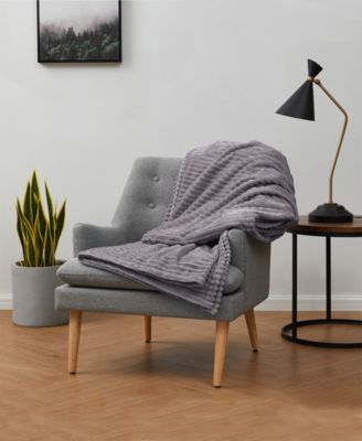 Cut Plush Lightweight Super Soft Luxury Bed Throw, 50" x 60"