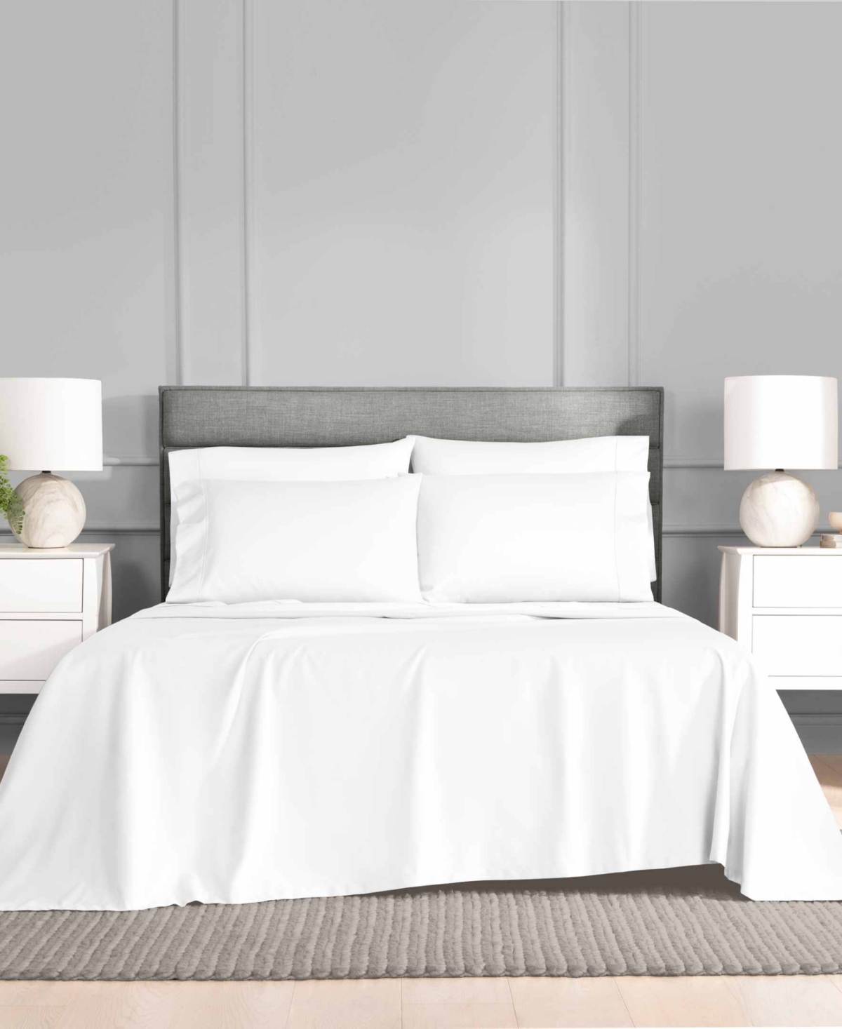 Fairfield Square Collection Brookline 1400 Thread Count 6 Pc. Sheet Set, King, Exclusively at Macy's