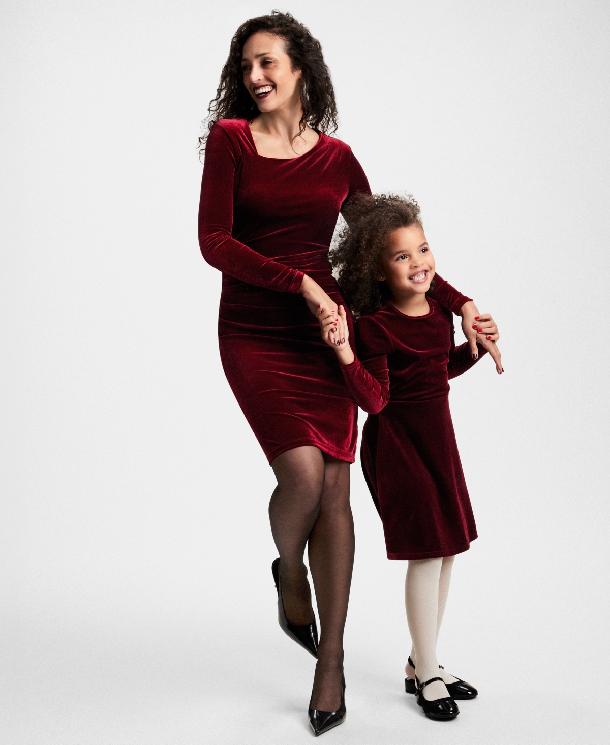 I.n.c. International Concepts Little & Big Girls Mommy & Me Velvet Dress, Created for Macy's