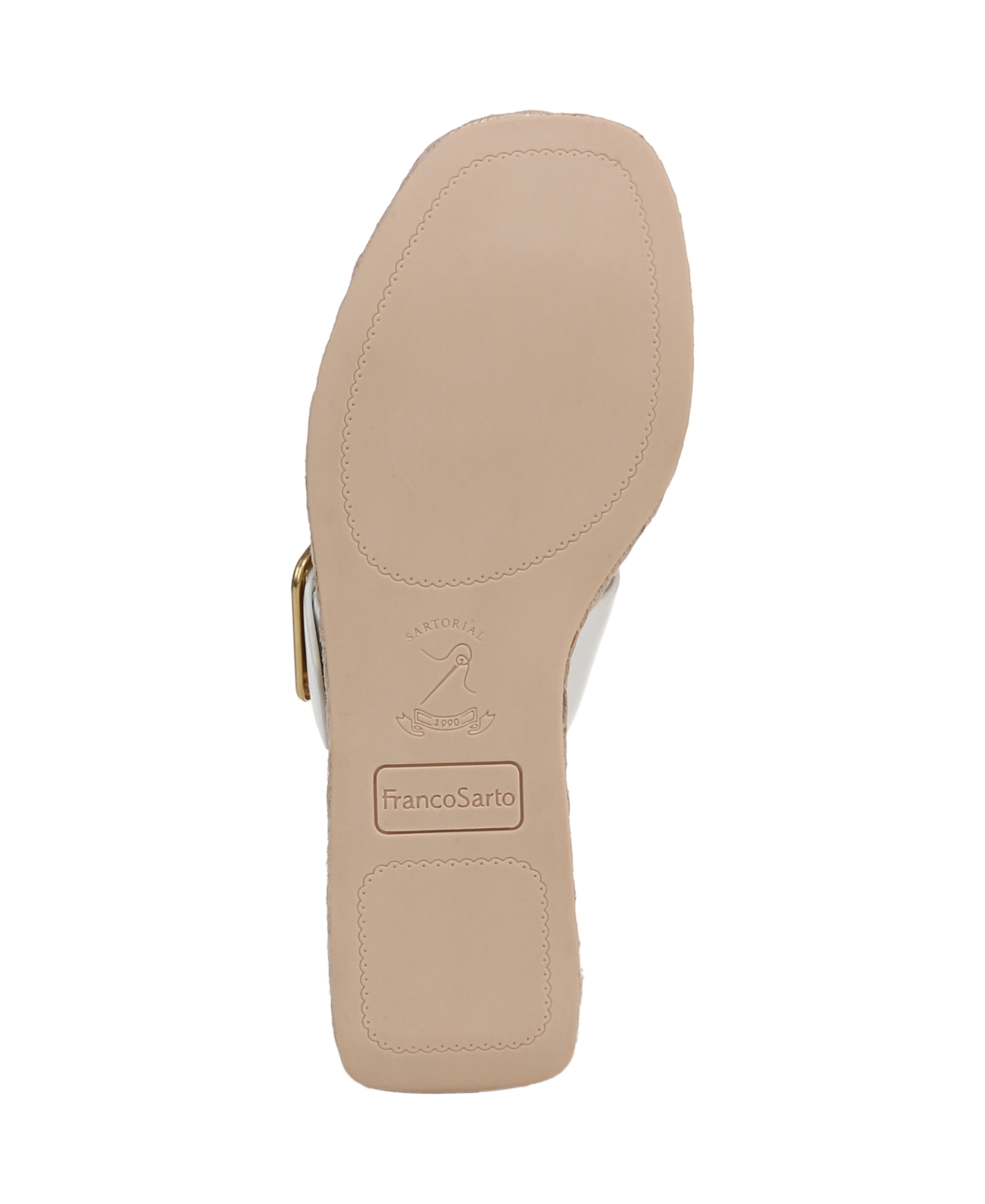 FRANCO SARTO WOMEN'S TAZIANA OPEN SQUARE TOE ESPADRILLE SLIDE PLATFORM SANDALS 