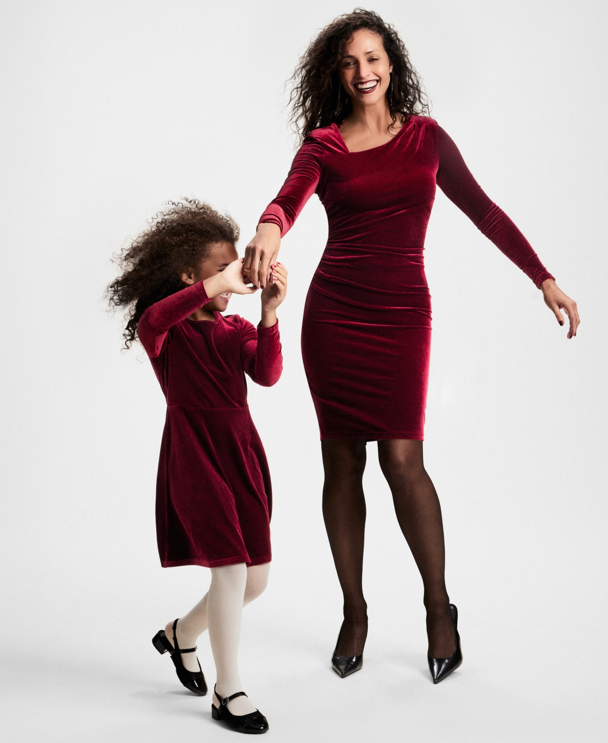 I.n.c. International Concepts Little & Big Girls Mommy & Me Velvet Dress, Created for Macy's
