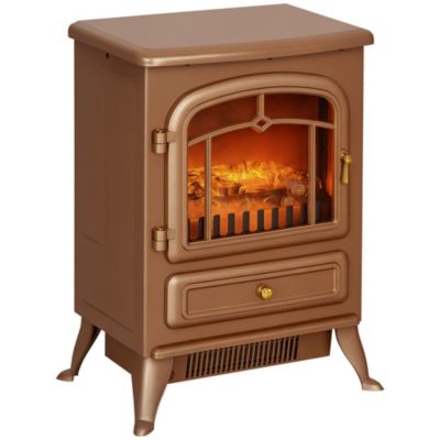Electric Fireplace Heater with Realistic LED Flames