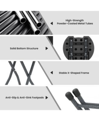 Folding Stool with Built-in Handle for Adults-1 Piece