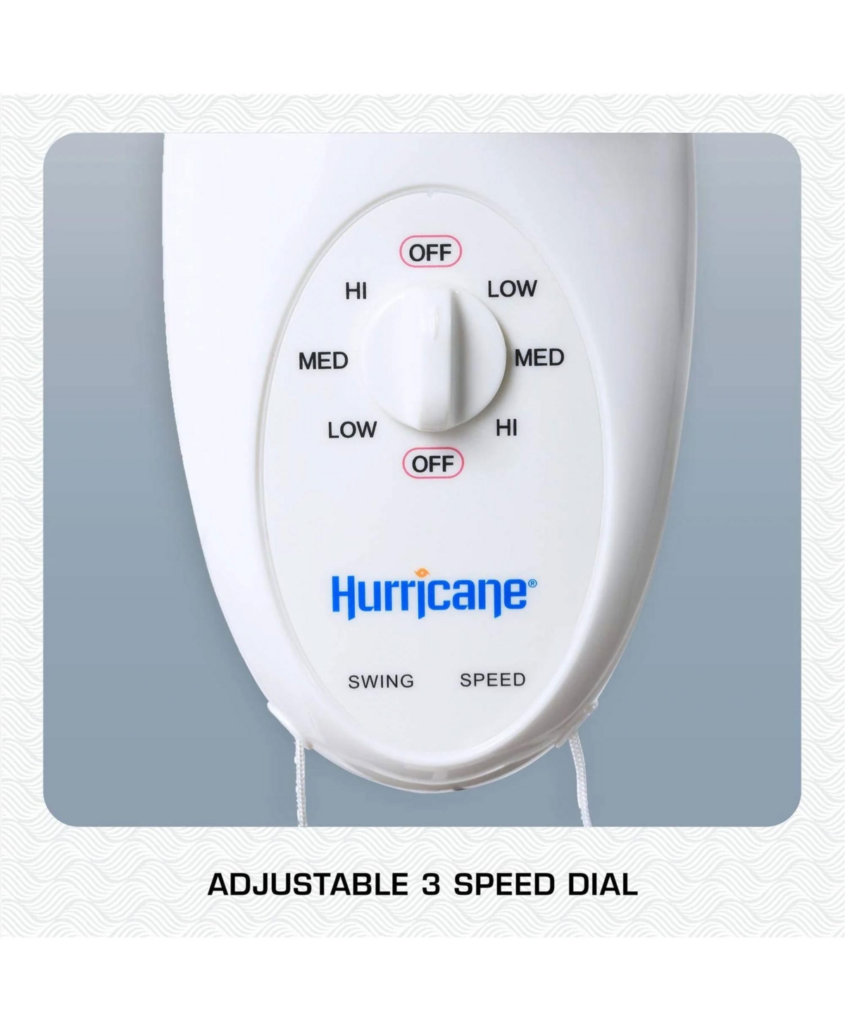 Hurricane Supreme 12 Inch Oscillating 3 Speed Portable Wall Mount Fan, 2 Pack