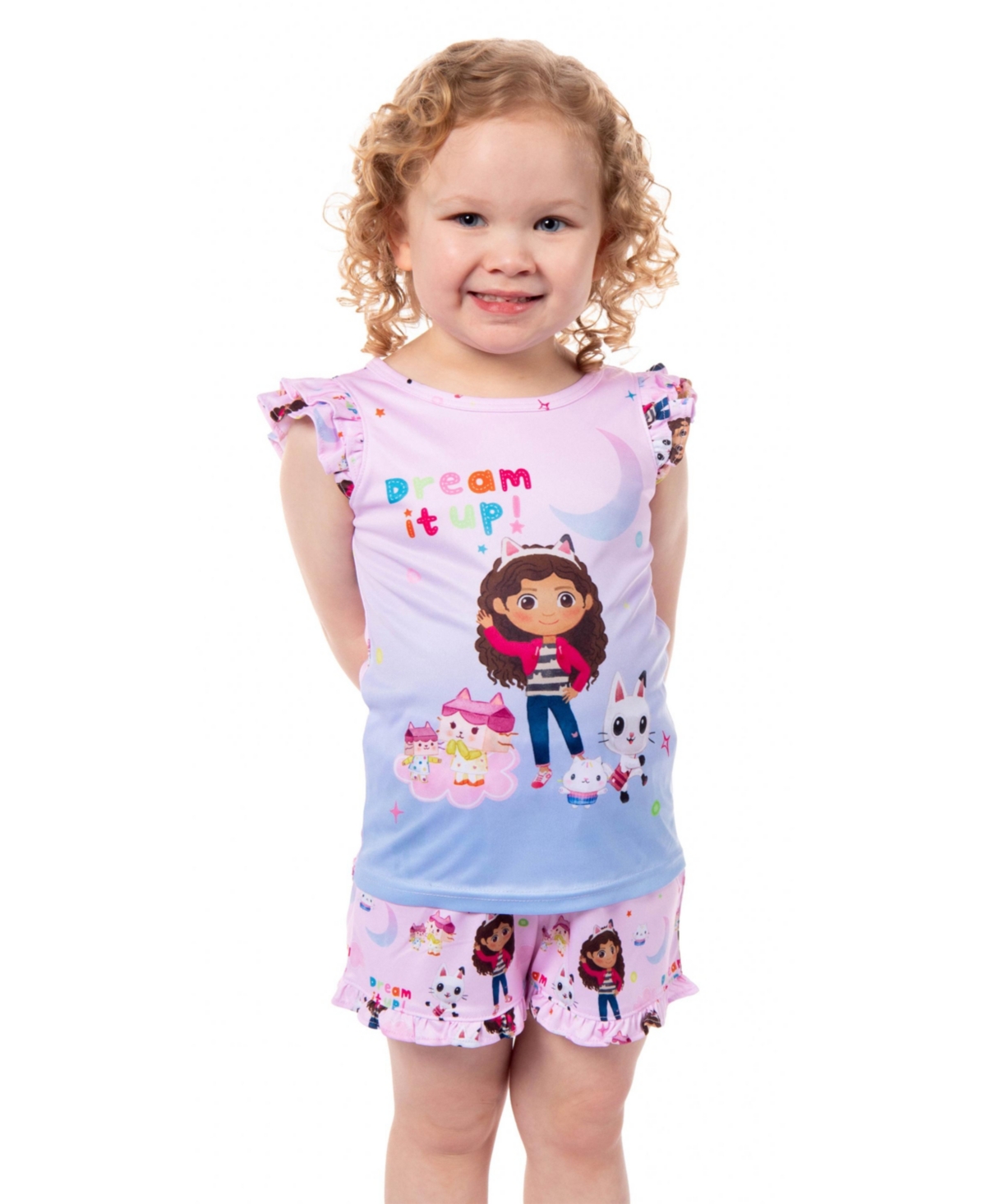 Gabby's Dollhouse Toddler Girls Dream It Up Sleep Pajama Sleep Set Shorts
