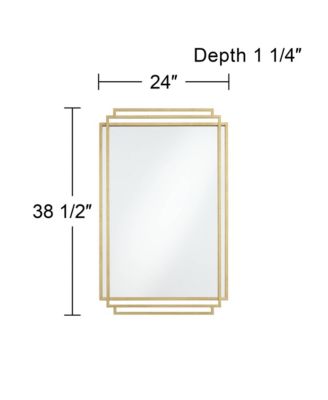 Amherst Brushed Gold 24" x 38 1/2" Wall Mirror