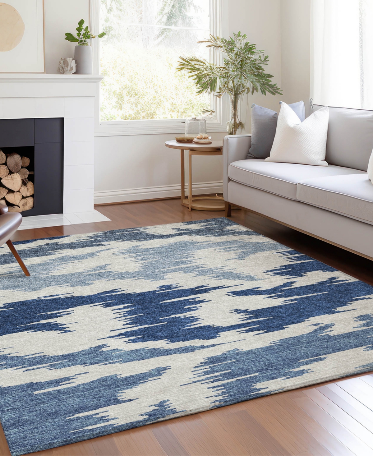 Addison Chantille Acn746 9'x12' Area Rug In Navy