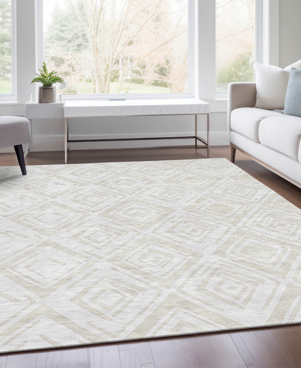 Addison Chantille Acn737 9'x12' Area Rug In Bone