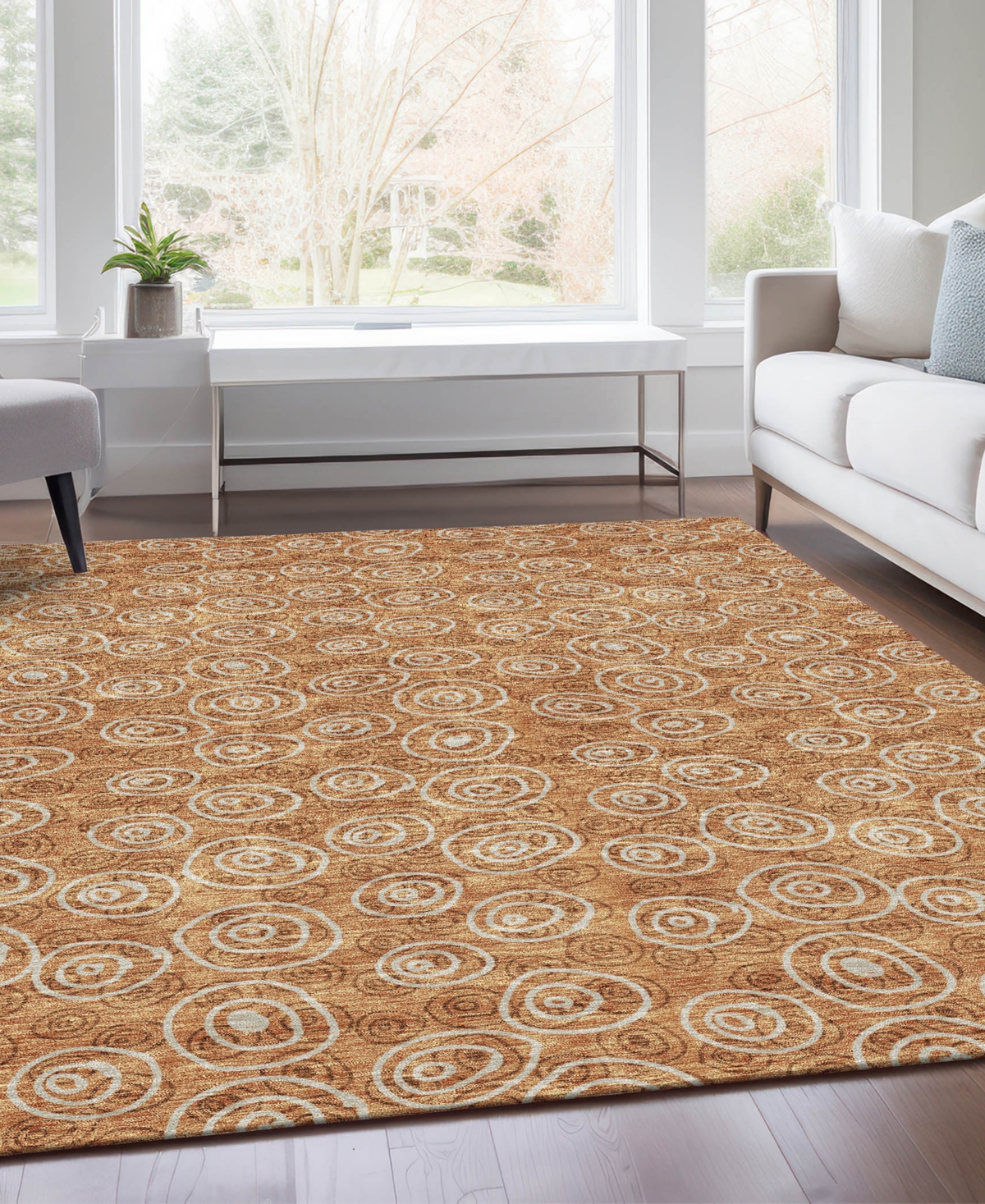 Addison Chantille Acn728 9'x12' Area Rug In Terracotta