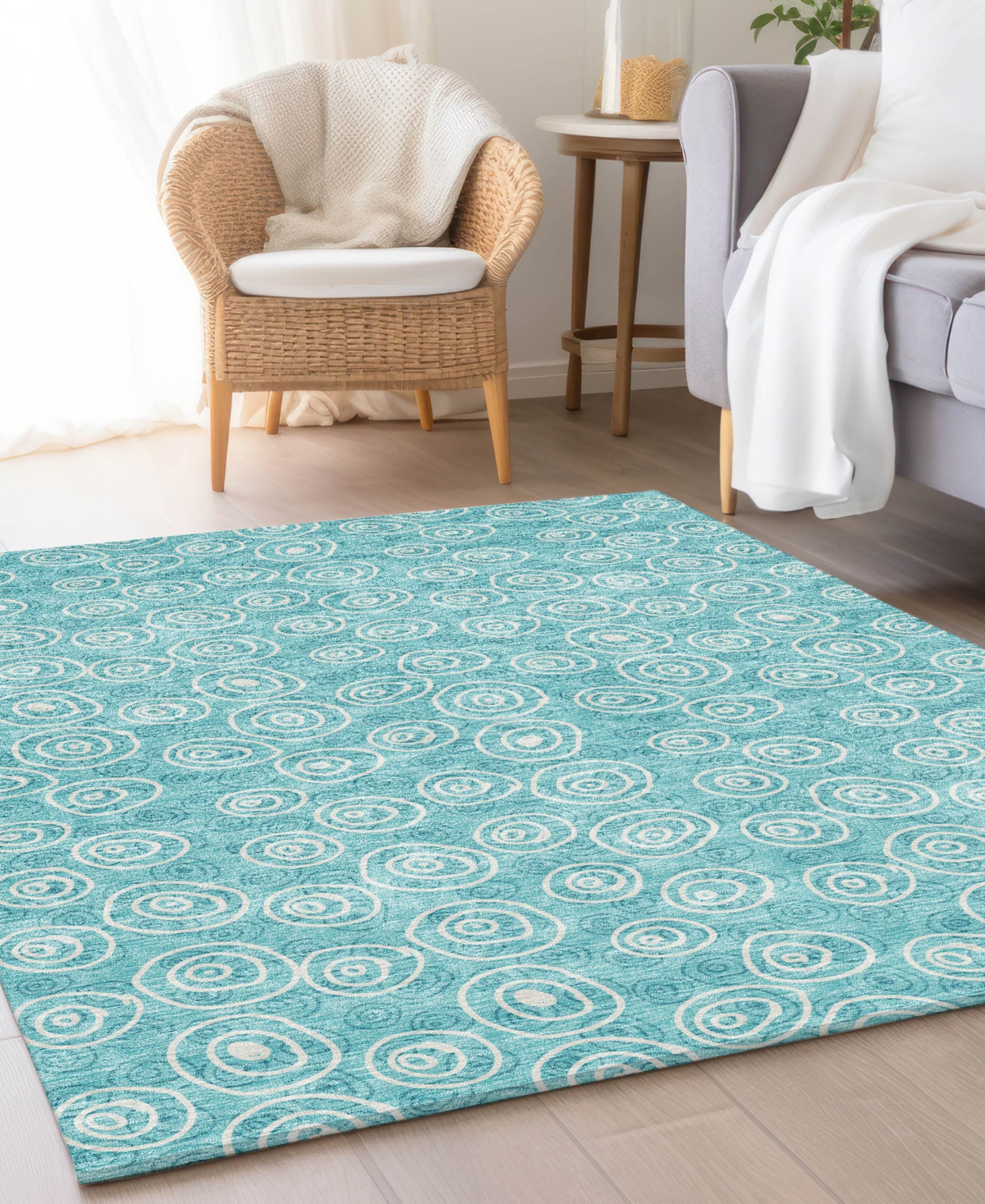 Addison Chantille Acn728 8'x10' Area Rug In Teal