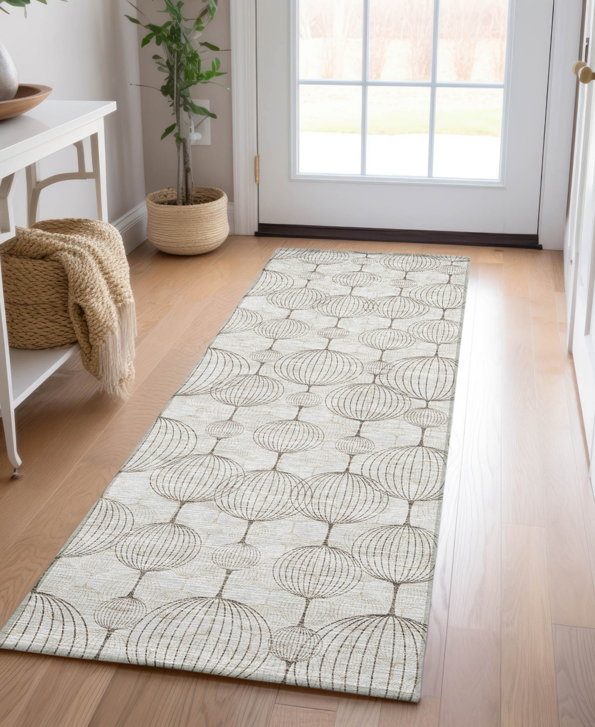 Addison Chantille Acn732 2'3"x7'6" Runner Area Rug In Beige