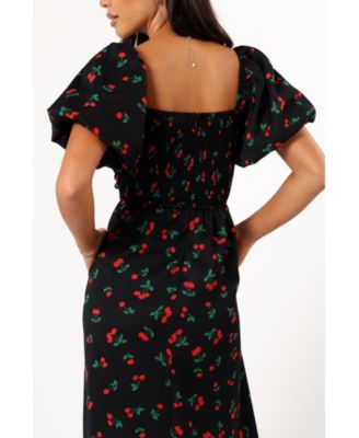 Women's Chlo Puff Sleeve Midi Dress