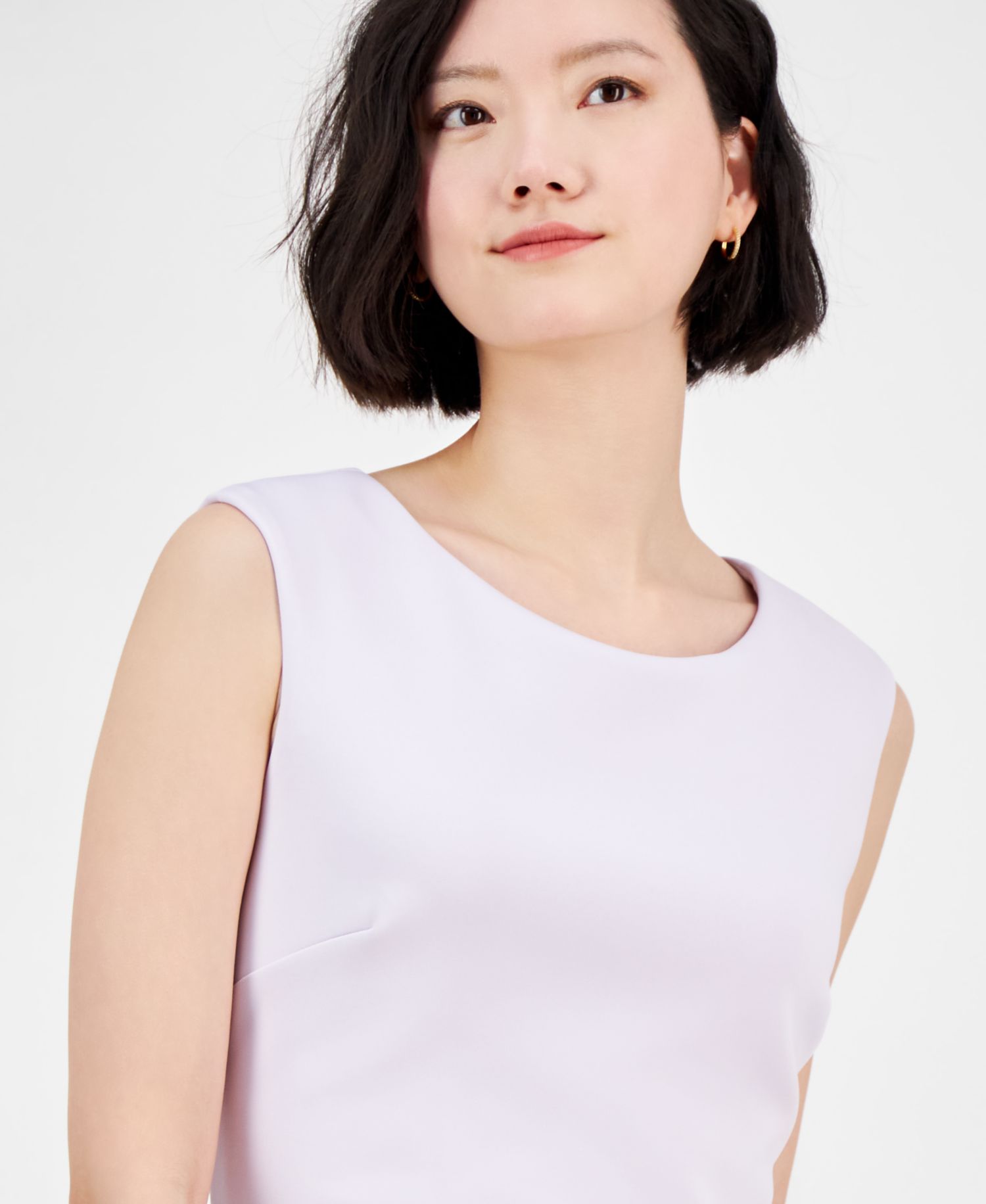 Ruffled-Hem Sheath Dress