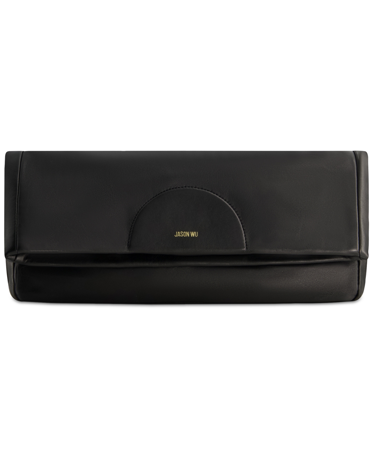 JASON WU DUVET LARGE LEATHER FOLD OVER CLUTCH 