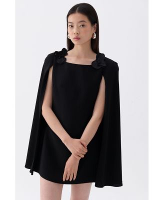 Women's Cape Sleeve Mini Dress