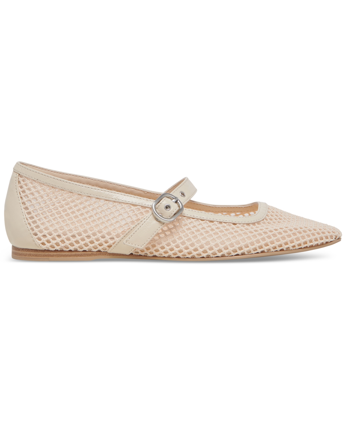 Dolce Vita Women's Rodni Mesh Mary Jane Flats In Nude Mesh Leather