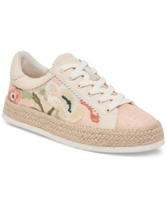 Dolce Vita - Women's Azalia Floral Crochet Espadrille Lace-Up Sneakers
