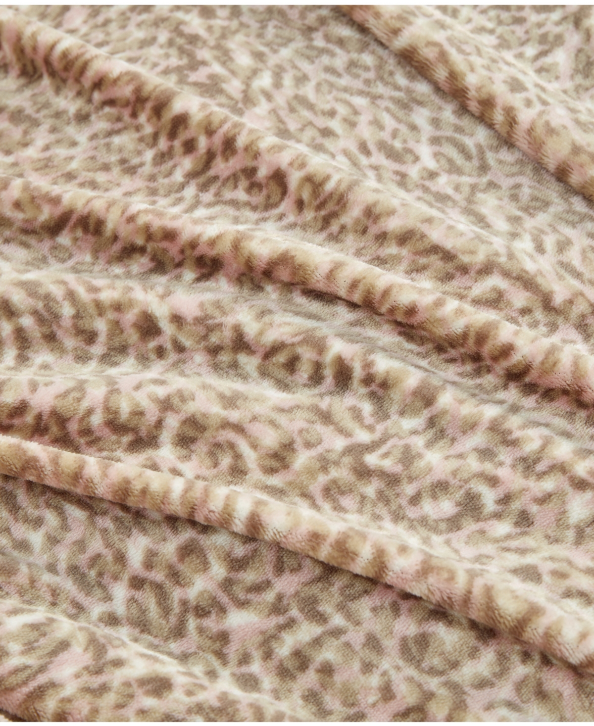Jessica Simpson Plush Leopard Comforter Sets In Blush Pink
