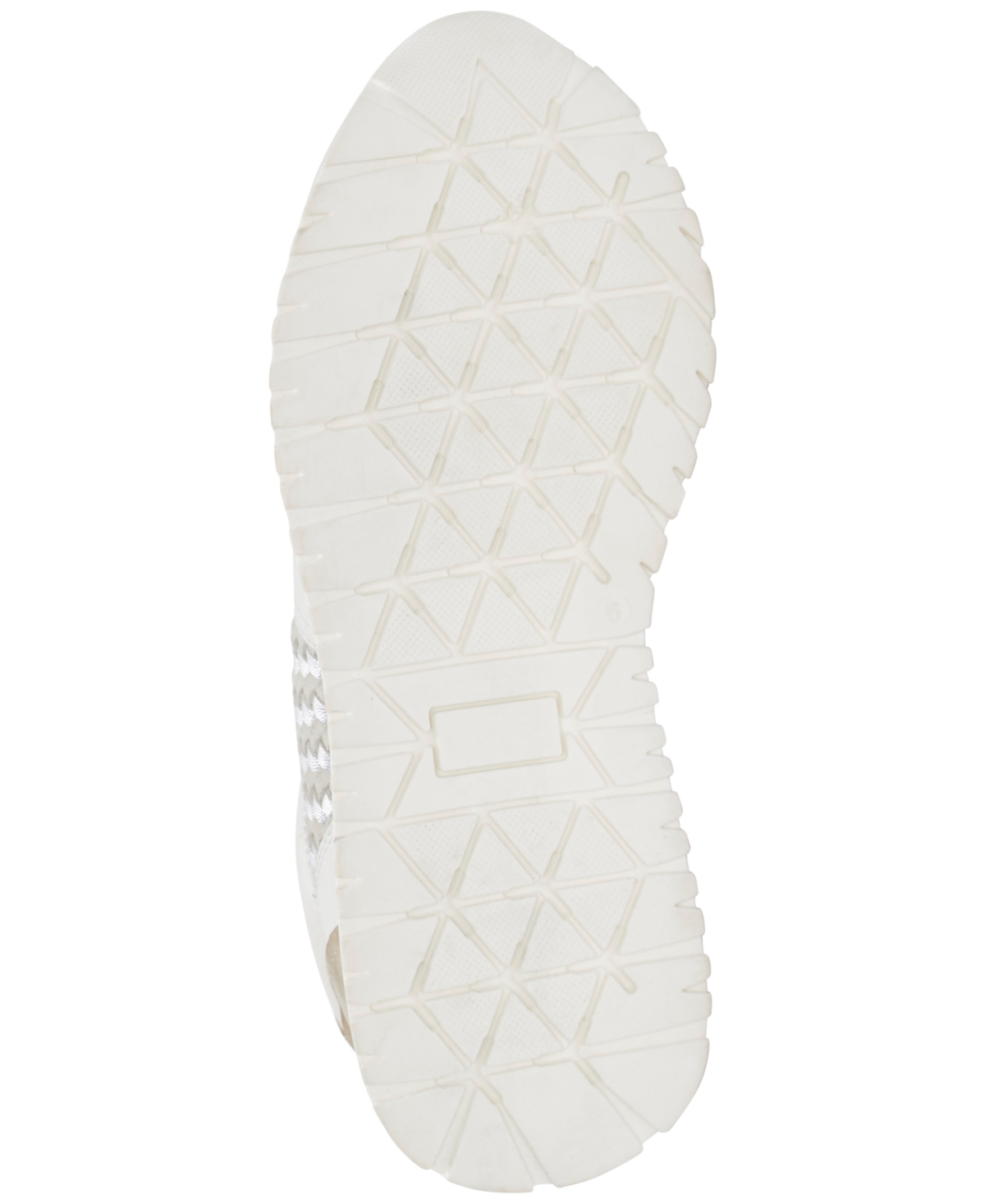 Lucky Brand Women's Deva Woven Knit Lace-up Sneakers In White,silver