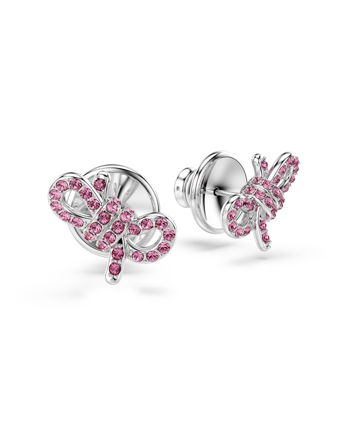Swarovski Lifelong Bow Ohrstecker In Pink