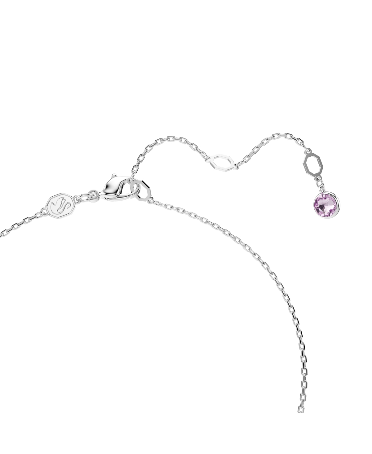 Swarovski Mixed Cuts Rhodium Plated Gema Y Pendant Necklace In Multicolored