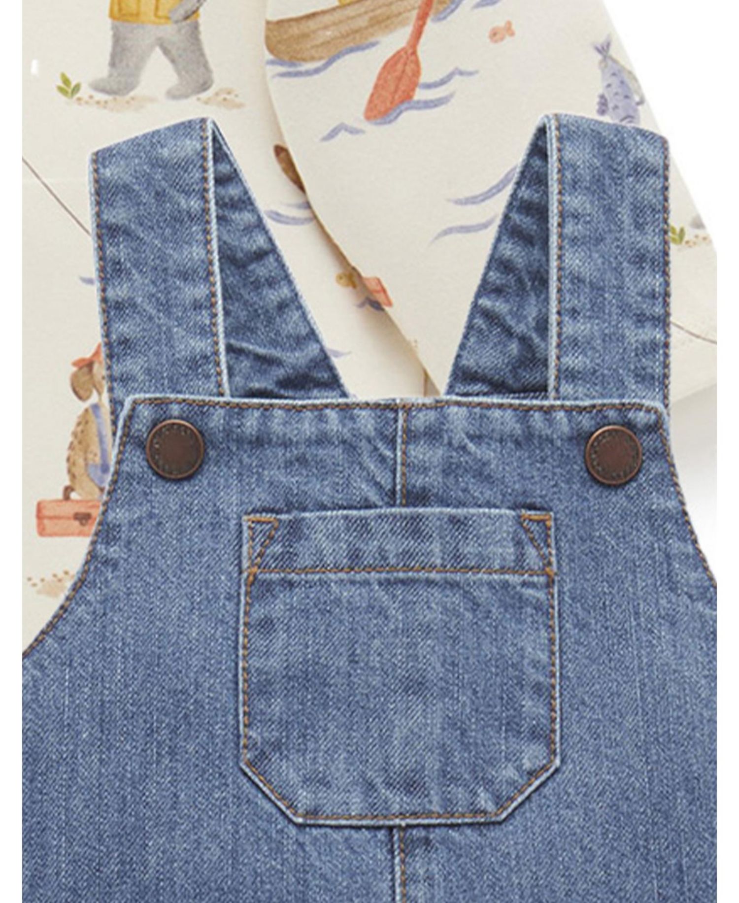 Baby Boy Denim Overall Set