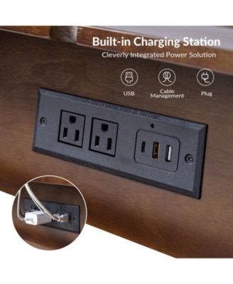 Jacob Mid-Century Modern End Table with Flared Legs