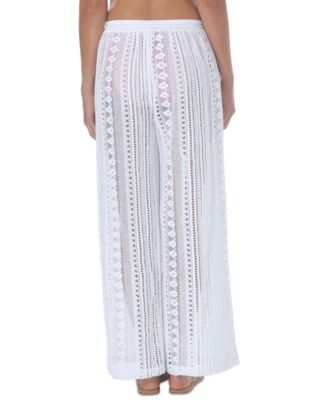 Women's Crochet Pull-On Cover-Up Pants
