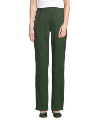 Women's High Rise Chino Utility Straight Leg Pants
