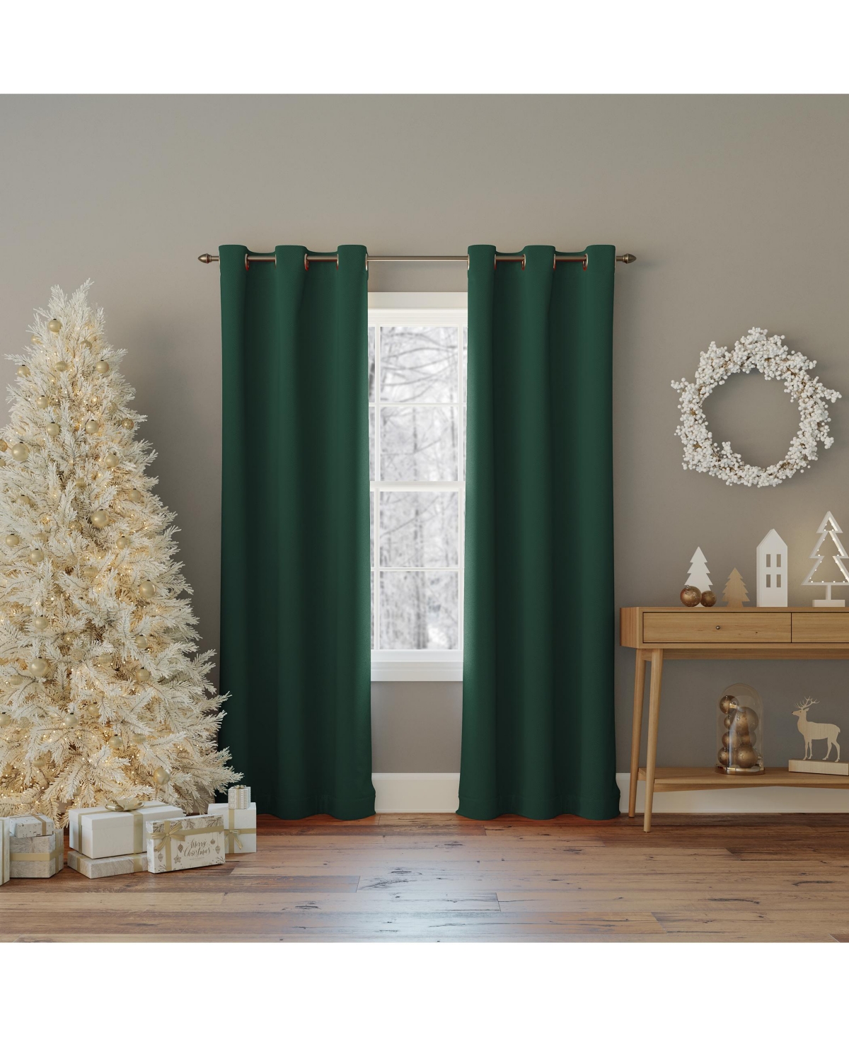 Sun Zero Preston Energy Saving Blackout Grommet Curtain Panel