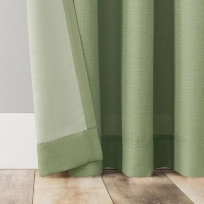 Amalfi Linen Blend Semi-Sheer Rod Pocket Curtain Panel