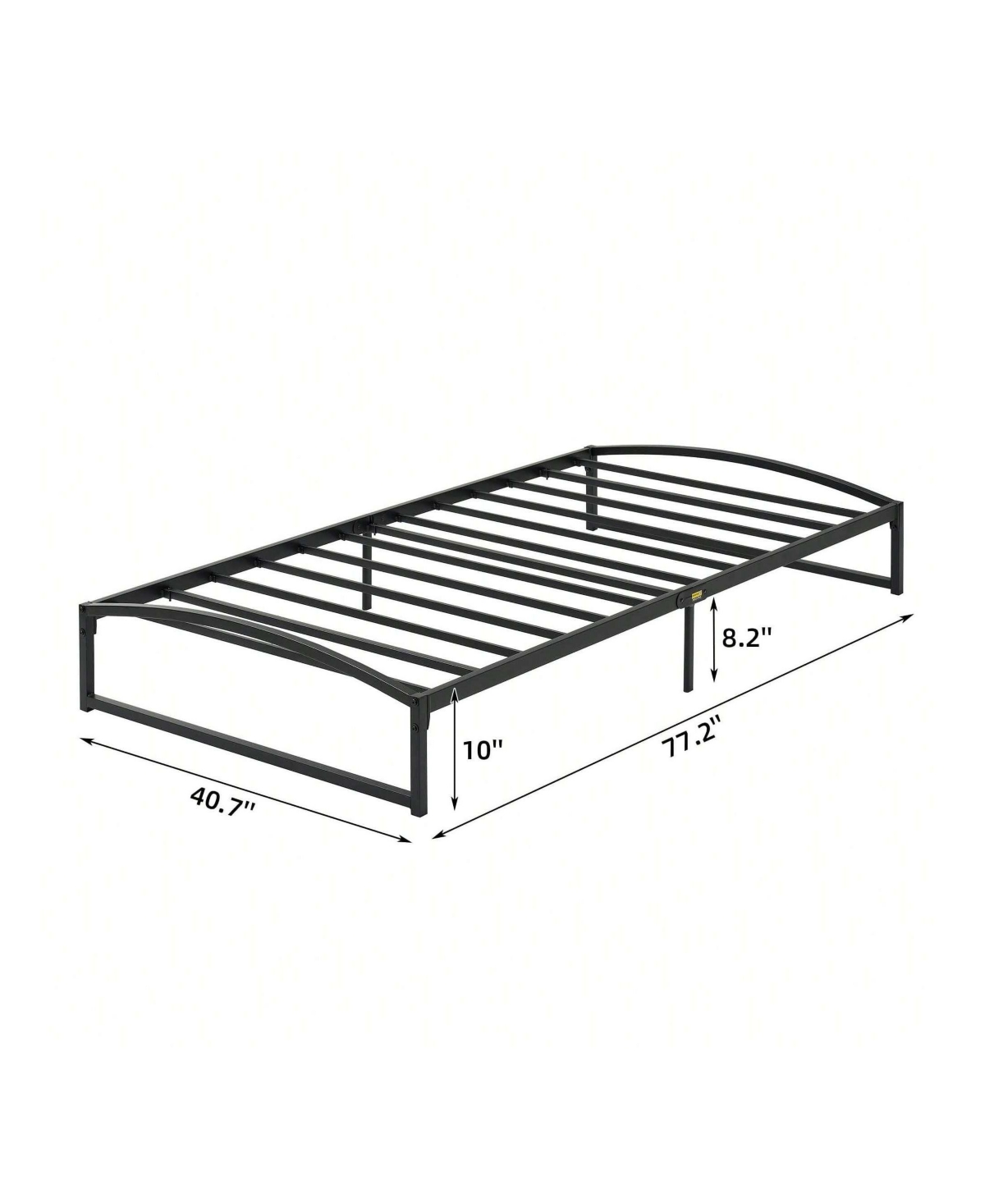 gaomon Bed Frame, 10 Inch Low Profile Platform Bed Frame, Heavy Duty Metal Full Size Bed, Mattress Foundation With Steel Slat Support, 10 Inch Height