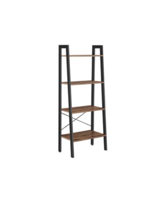 4-Tier Bookshelf Storage Rack, Shelves for Bathroom and Living Room Organization