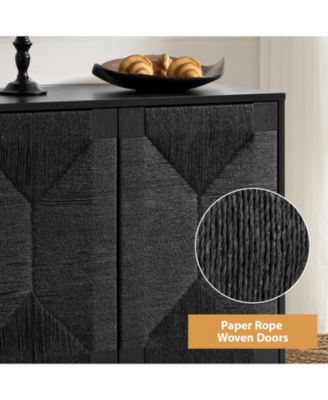 Varasso Transitional 30"Tall 2-Door Accent Cabinet with Adjustable Shelves