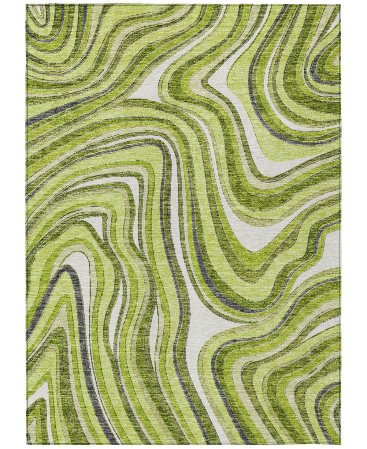 Addison Chantille Acn756 9'x12' Area Rug In Lime